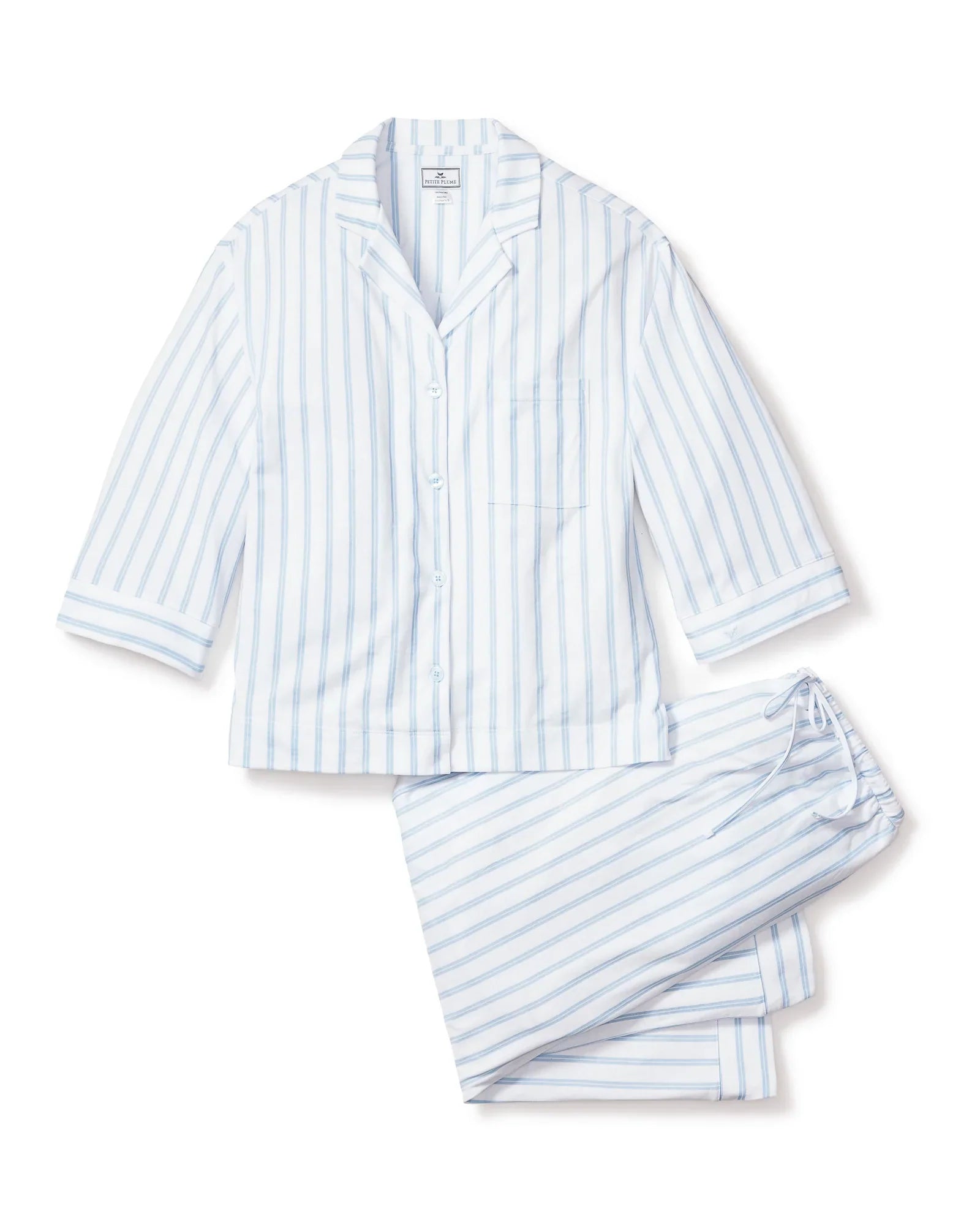 Olivia Pajama Set - Small / Periwinkle Stripe - Accessories
