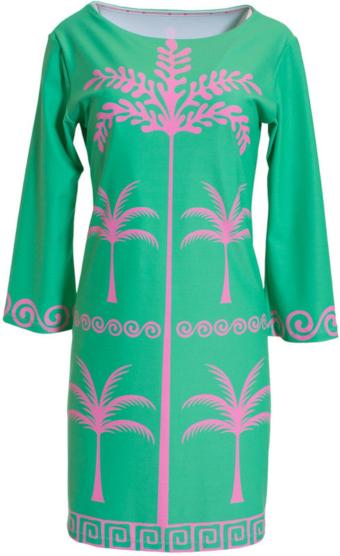 Palm Tree Dress - Small / 2544 - Dress
