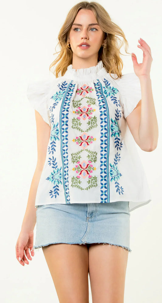 Sallie Top - Tops-Novelty/Cut & Sewn