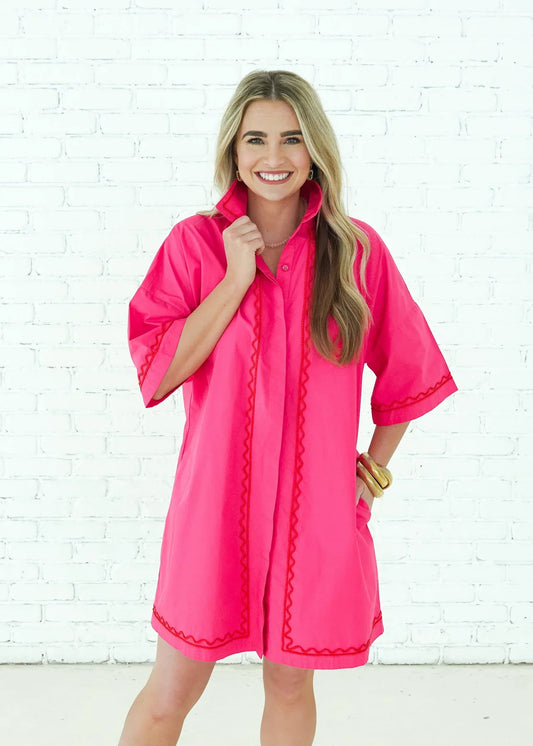 Shelby Dress - One Size / Hot Pink - Dress