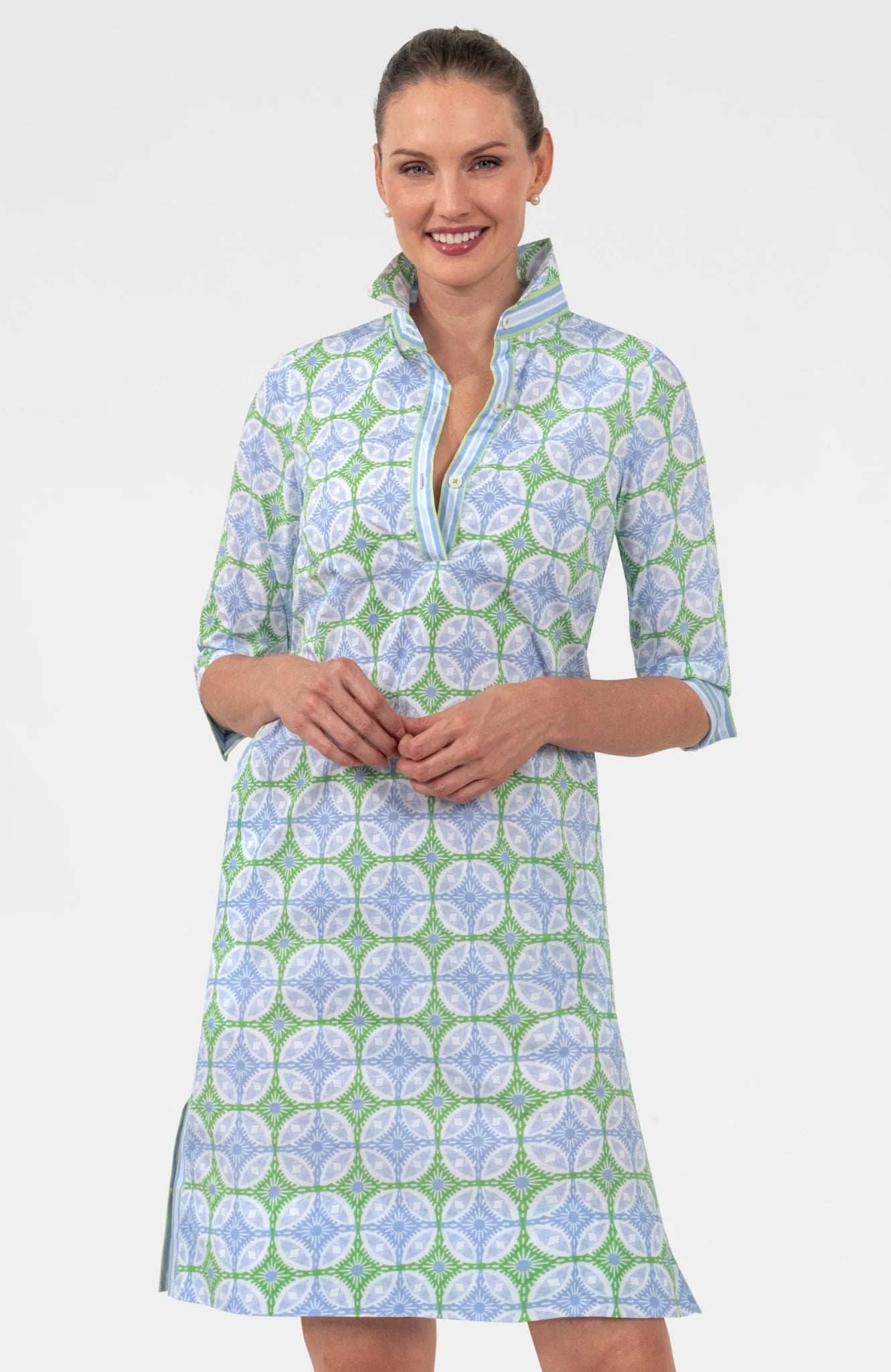 Shirt Tail 2.0 Dress in Smell The Roses