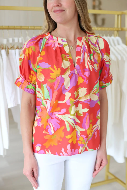 Skyler Top - Small / MLT - Tops-Novelty/Cut & Sewn