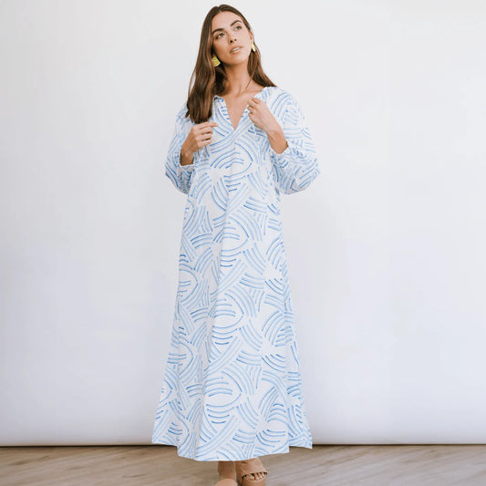 Shark Stripe Sienna Dress - The French Shoppe