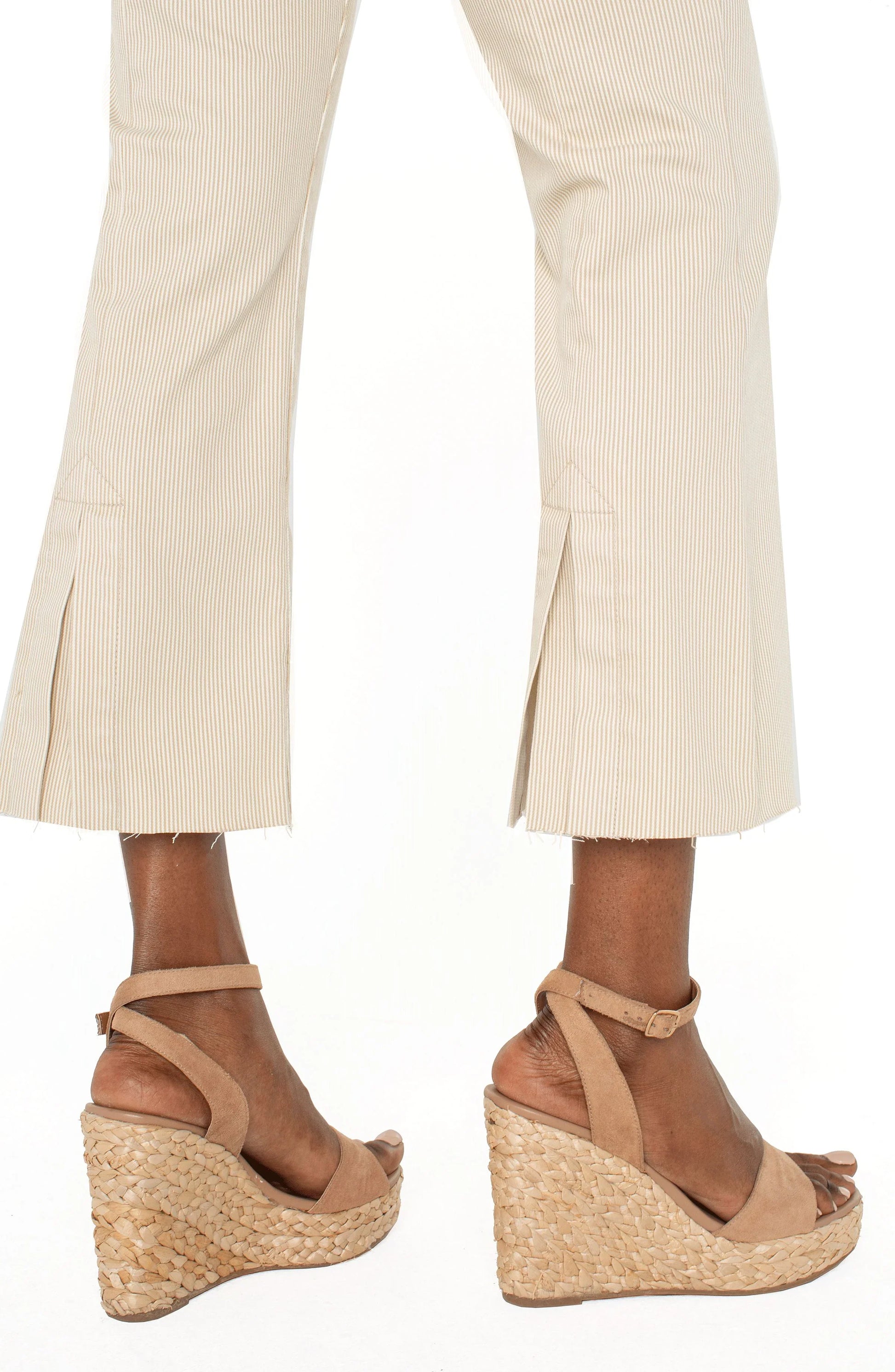 The Gia Glider® Crop Flare With Back Pleat - Pants