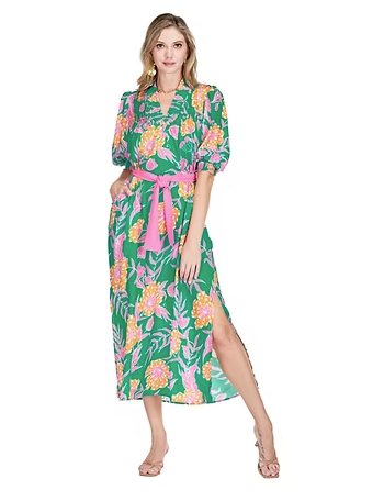 Tiger Lily V Neck Maxi - Dress