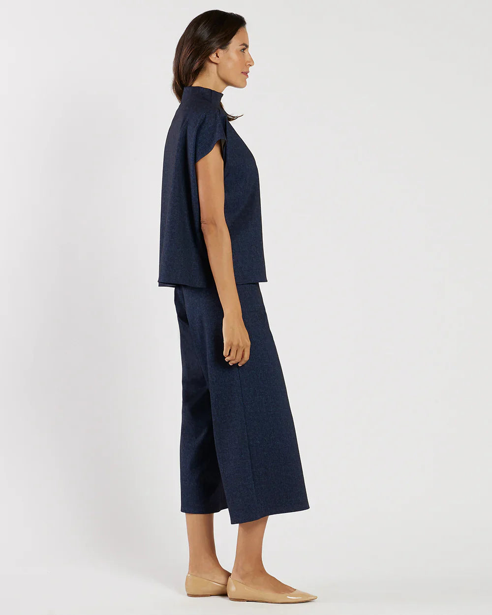 Tillie Denim Top - Tops-Novelty/Cut & Sewn