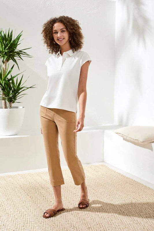 Comfort Stretch Pull-On Kick Flare Capris