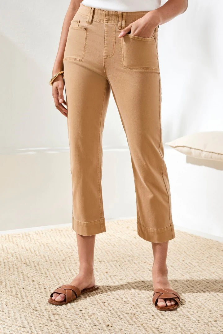 Comfort Stretch Pull-On Kick Flare Capris