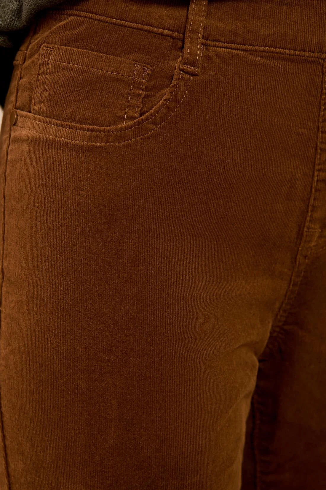 Micro Cord Audrey Pull-On Slim Jeans