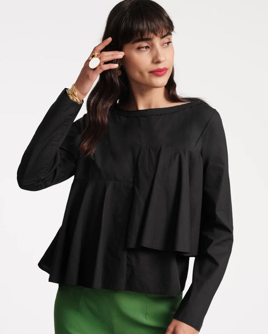 Wendy Top Solid Cotton - Tops-Novelty/Cut & Sewn