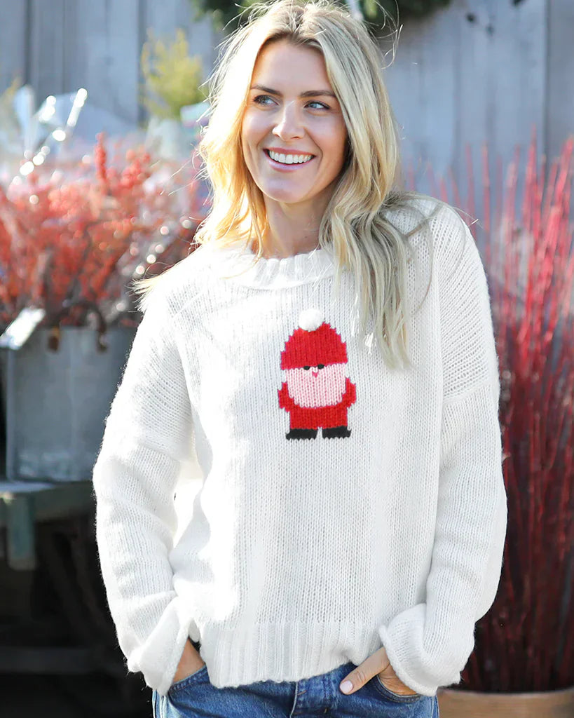 Little Santa Crew Neck Sweater