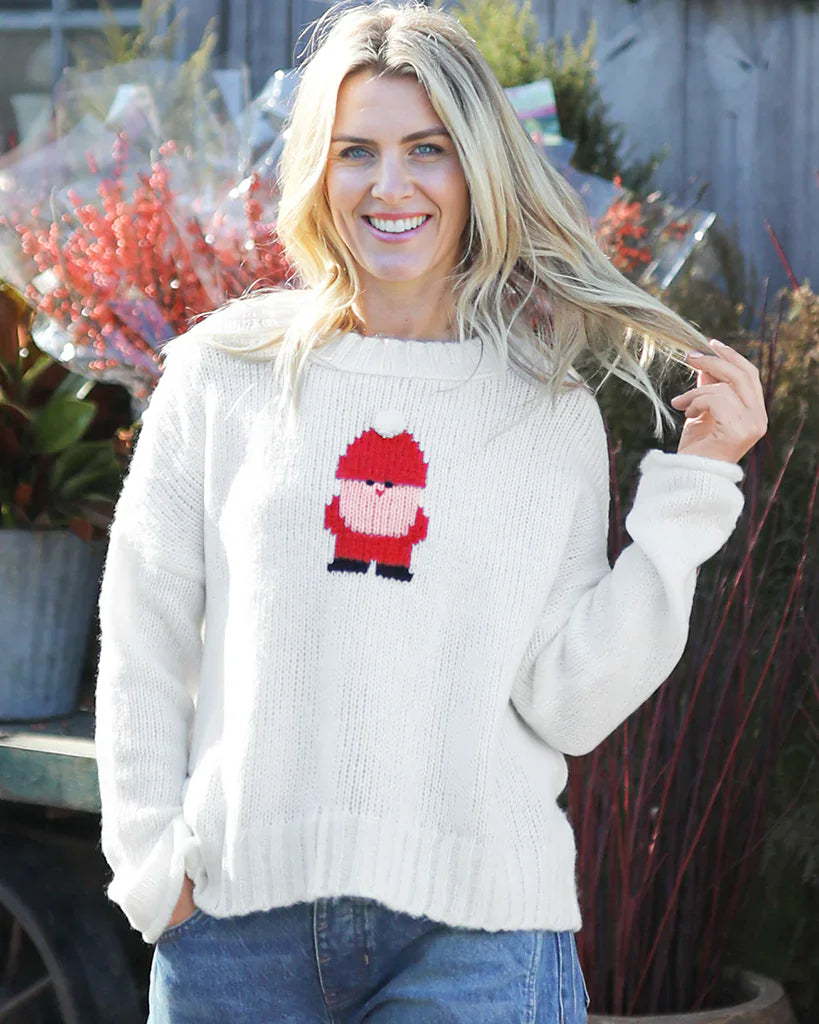Little Santa Crew Neck Sweater